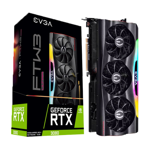 VGA EVGA RTX 3080 FTW ULTRA 10GB DDR6X (features 1.8 GHz boost clock) NEW BH 36T