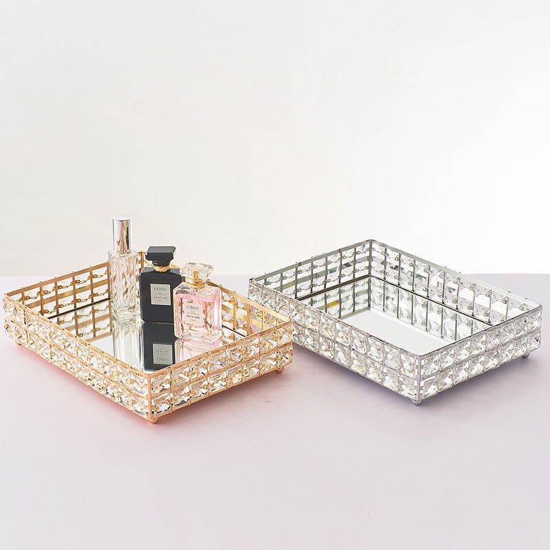 Lux Gold Collection - Khay Crystal - Chữ Nhật - Gold/SILVER