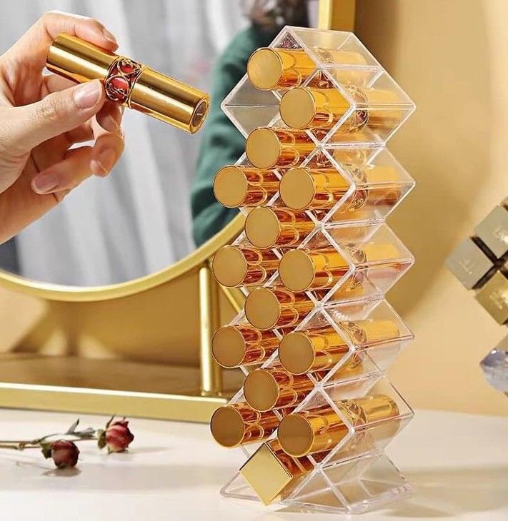 Hộp Đựng Mỹ Phẩm - Kệ Son Geometric