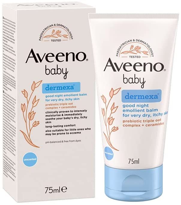 Aveeno Sáp dưỡng ban đêm cho bé bị chàm sữa/ eczema - Aveeno Baby Dermexa Good Night Emollient Balm