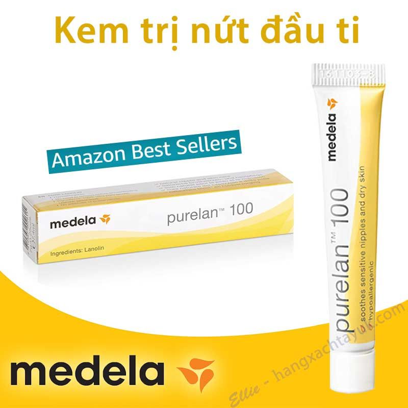 Kem trị nứt đầu ti Medela PureLan 100 - PureLan Cream, 7g Tube, Lanolin Nipple Ointment