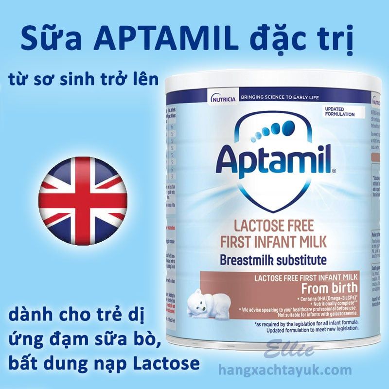 Sữa Aptamil Lactose Free Baby Milk Formula from Birth 400g