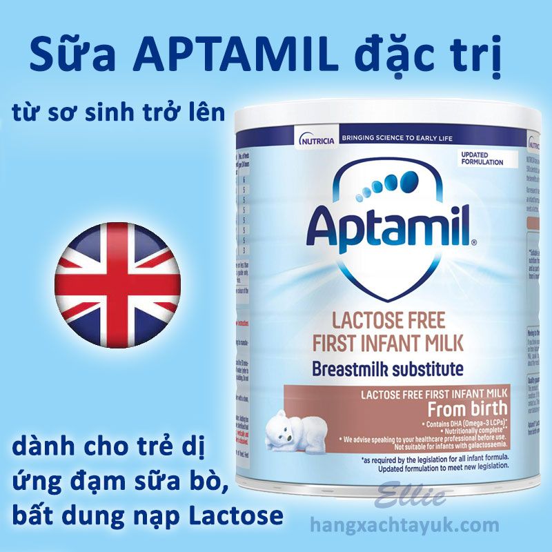 Sữa Aptamil Lactose Free Baby Milk Formula from Birth 400g