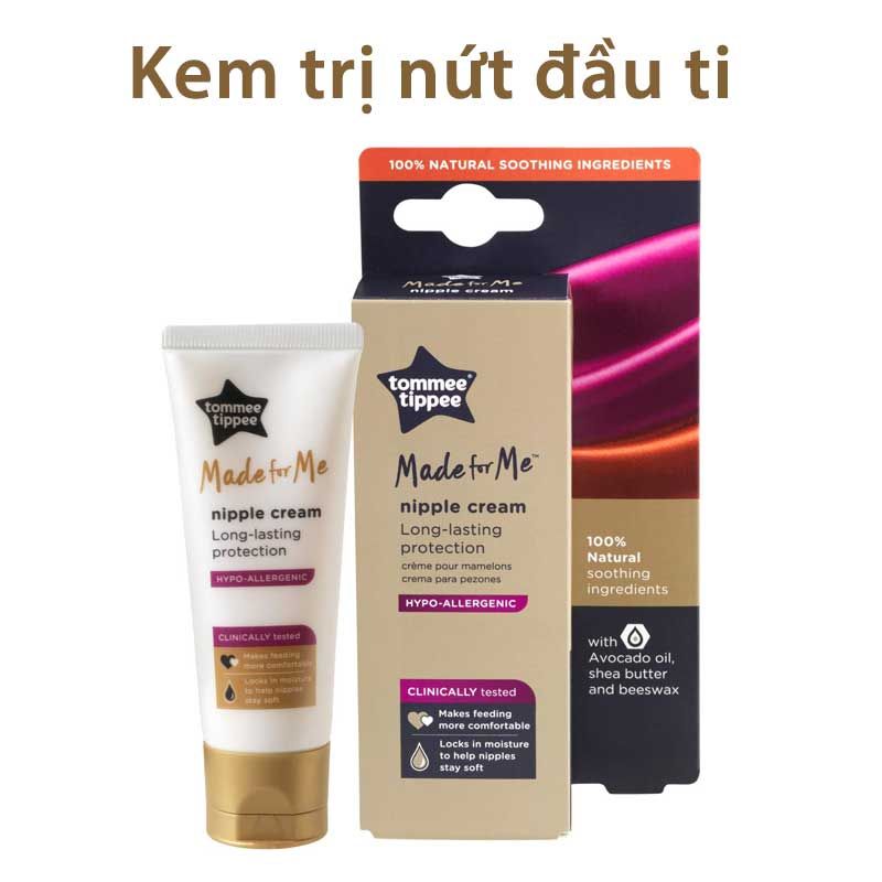 Kem trị nứt đầu ti Tommee Tippee Made for Me 100% Natural Nipple Cream