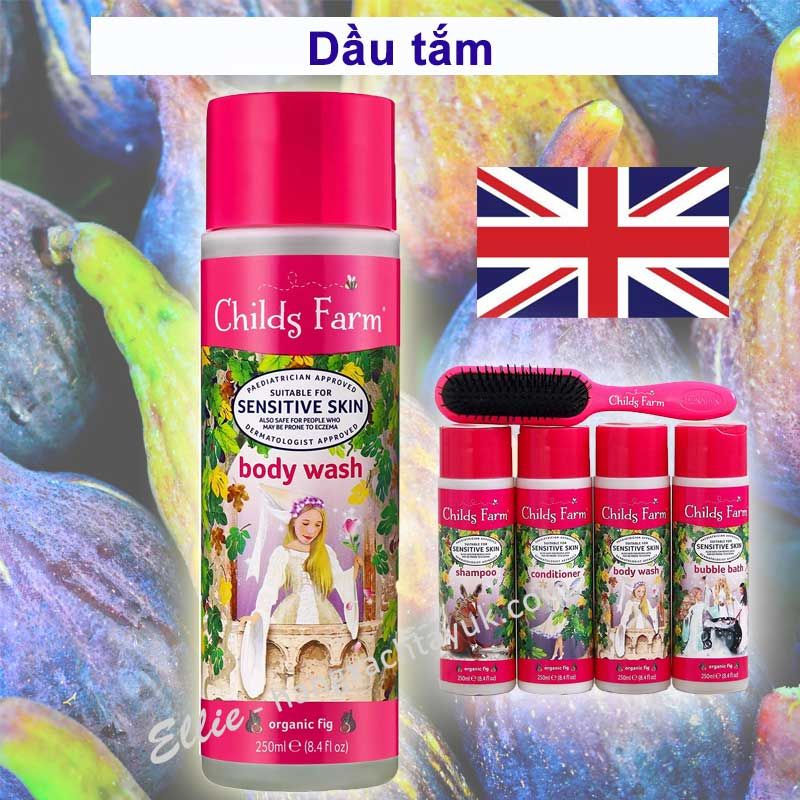 Childs Farm Body Wash Fig, 250 ml - - Dầu tắm Childs Farm hương quả vả tây CF117