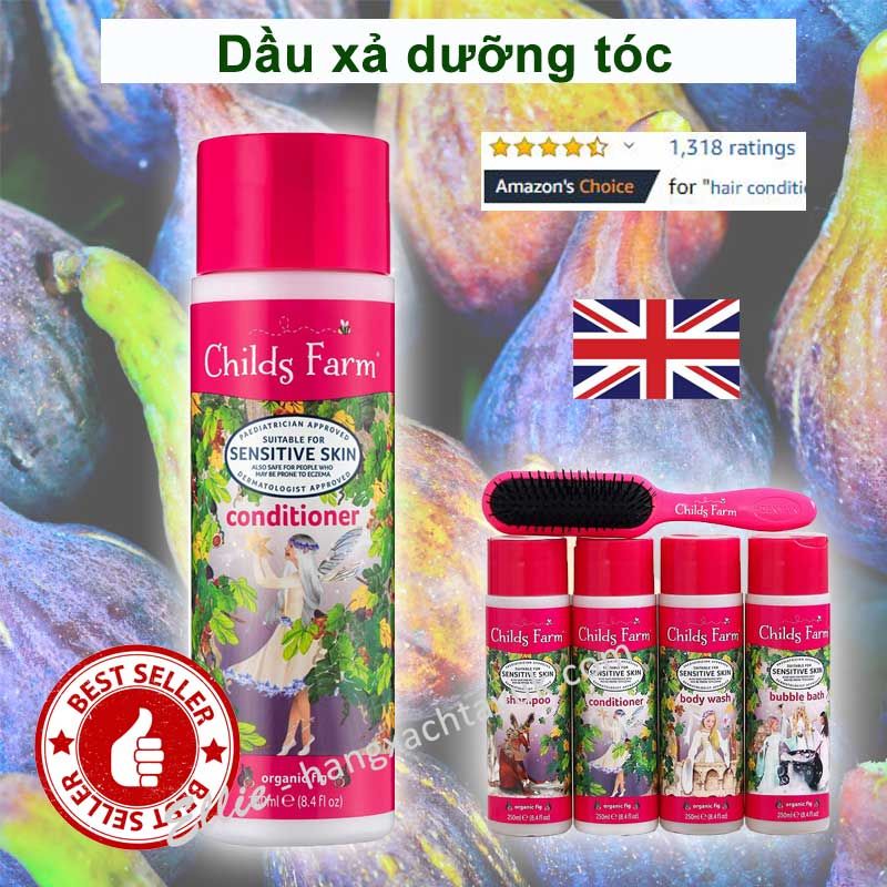 Childs Farm Conditioner Organic Fig, 250 ml - Dầu xả dưỡng tóc hương vả tây CF103 Childs Farm