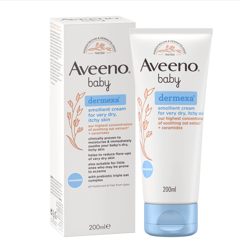 Aveeno Kem dưỡng ẩm ban ngày cho bé bị chàm sữa/ eczema - Aveeno Baby Dermexa Daily Emollient Cream 200ml