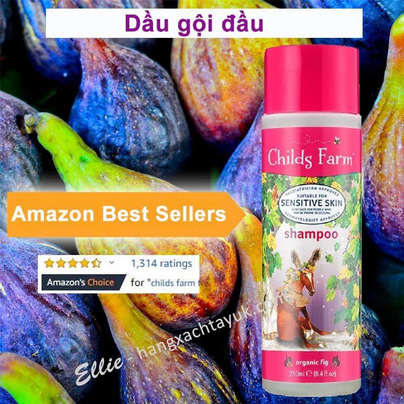 Childs Farm shampoo, organic fig - Dầu gội đầu hương vả tây hữu cơ 250 ml CF102