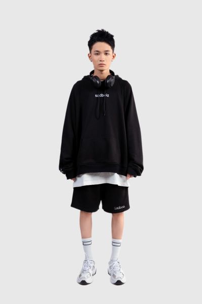 sadboiz signature hoodie - black 