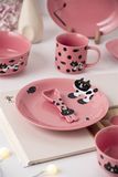 Set bát đĩa mèo đen đốm