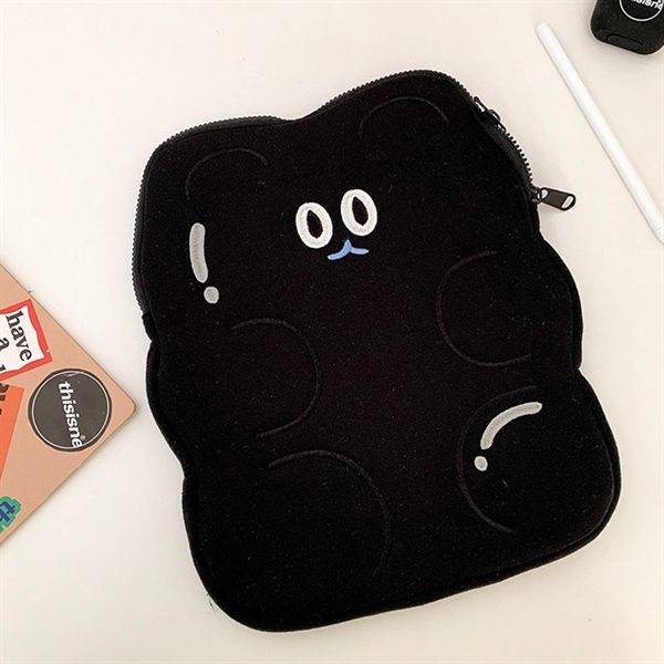 Túi đựng ipad / laptop mèo đen