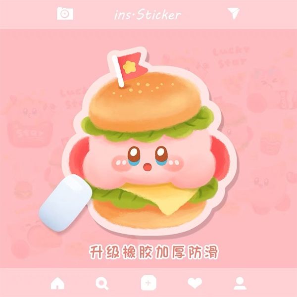 Lót chuột Kirby đồ ăn nhanh