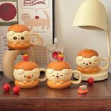 Cốc sứ thú hamburger 400ml