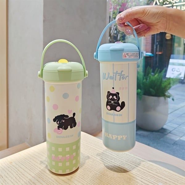 Bình giữ nhiệt thú Happy 650ml