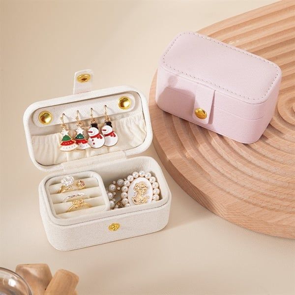 Hộp đựng trang sức chữ nhật ánh nhũ 9,5cm