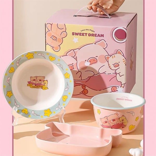 Set bát đĩa Heo Lulu The Piggy