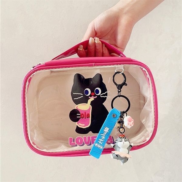 Túi hộp chống nước mèo đen Love ya