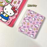 Gương gập bọc da Hello Kitty