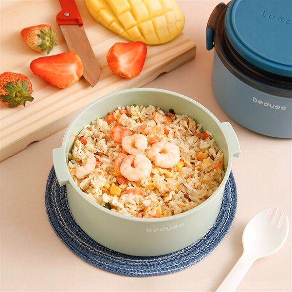 Hộp cơm Beduso ngăn lửng 1080ml