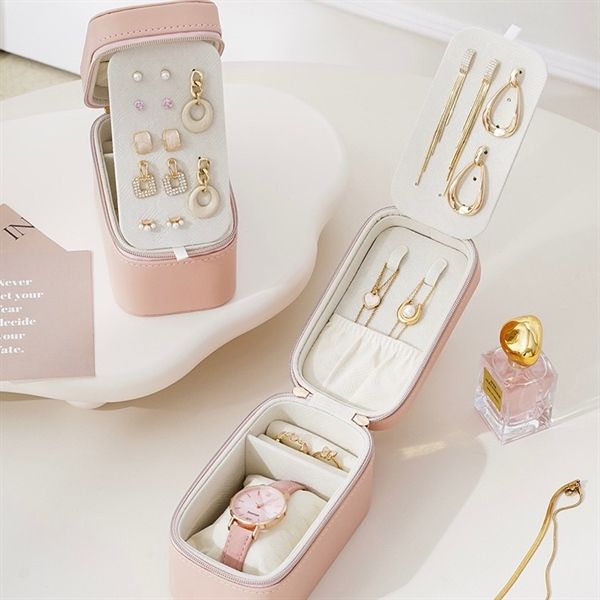 Hộp đựng trang sức chữ nhật khoá kéo 13cm