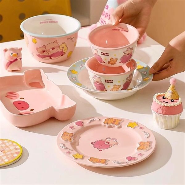 Set bát đĩa Heo Lulu The Piggy