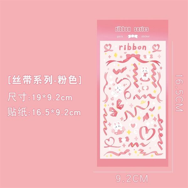 Sticker tulip thỏ lấp lánh