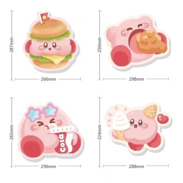 Lót chuột Kirby đồ ăn nhanh