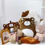 Set gối kèm chăn gấu mặt xị