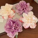 Kẹp tóc hoa mẫu đơn cánh lượn sóng