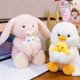 Gấu bông thú ôm baby 25cm