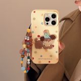 Ốp cún nổi mũ sinh nhật + dây charm