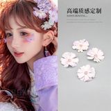 Kẹp tóc hoa mini cánh dài