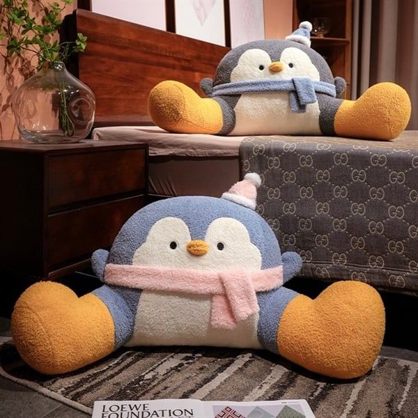 Đệm dựa lưng cánh cụt quàng khăn 65x40