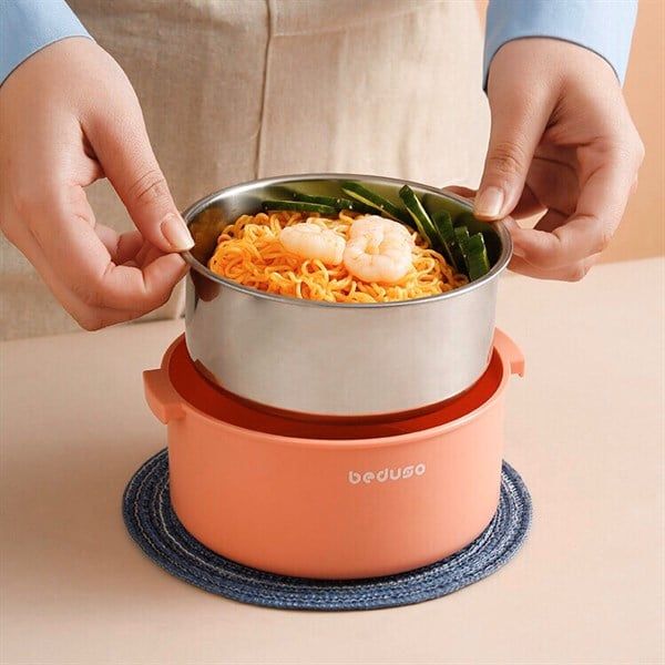 Hộp cơm Beduso ngăn lửng 1080ml