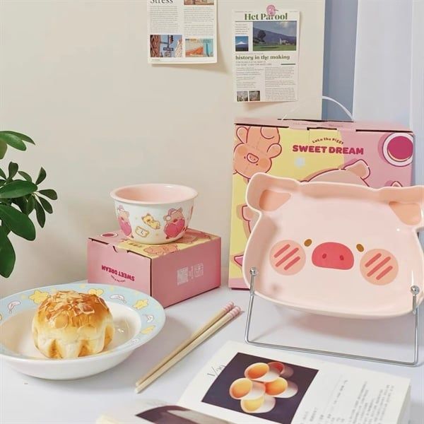 Set bát đĩa Heo Lulu The Piggy