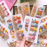 Set 5 kẹp thú dễ thương bọc vải ChooChoo