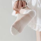 Tất The TeaLife gân sọc cổ nhún bèo