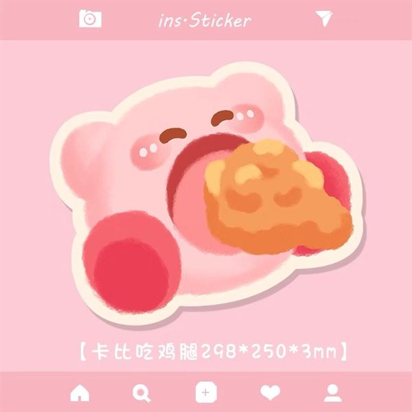 Lót chuột Kirby đồ ăn nhanh