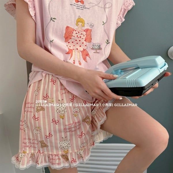 Bộ ngủ Gill Aimar công chúa chấm bi