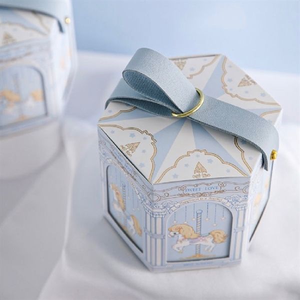 Hộp quà mini lục giác vòng quay ngựa