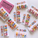 Set 5 kẹp thú dễ thương bọc vải ChooChoo
