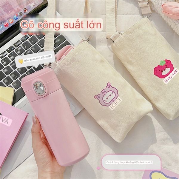 Túi đựng cốc hình thú chibi