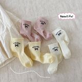 Tất Kid mặt lưới chữ nơ