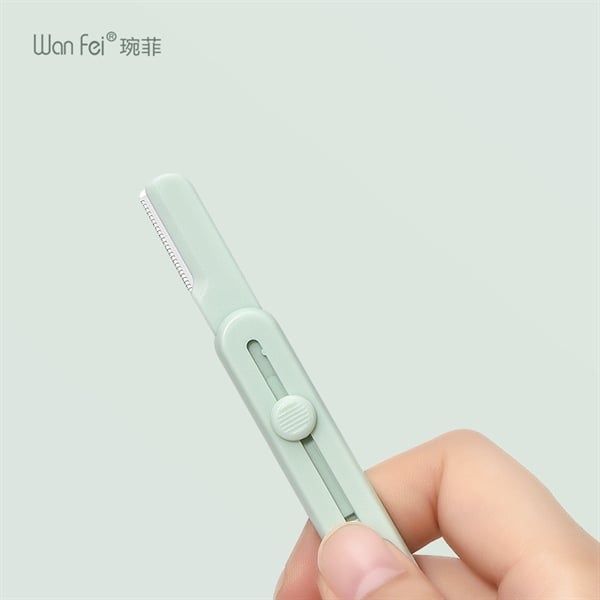 Set 2 dao cạo lông mày cán trượt Trikeel