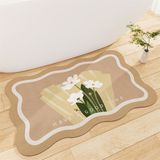 Thảm mút hoa viền lượn sóng 40x60cm