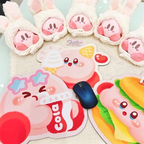 Lót chuột Kirby đồ ăn nhanh