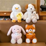 Gấu bông thú ôm baby 25cm