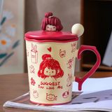 Cốc sứ Suggest nắp chibi 480ml