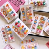 Set 5 kẹp thú dễ thương bọc vải ChooChoo