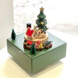 Hộp nhạc gỗ giáng sinh